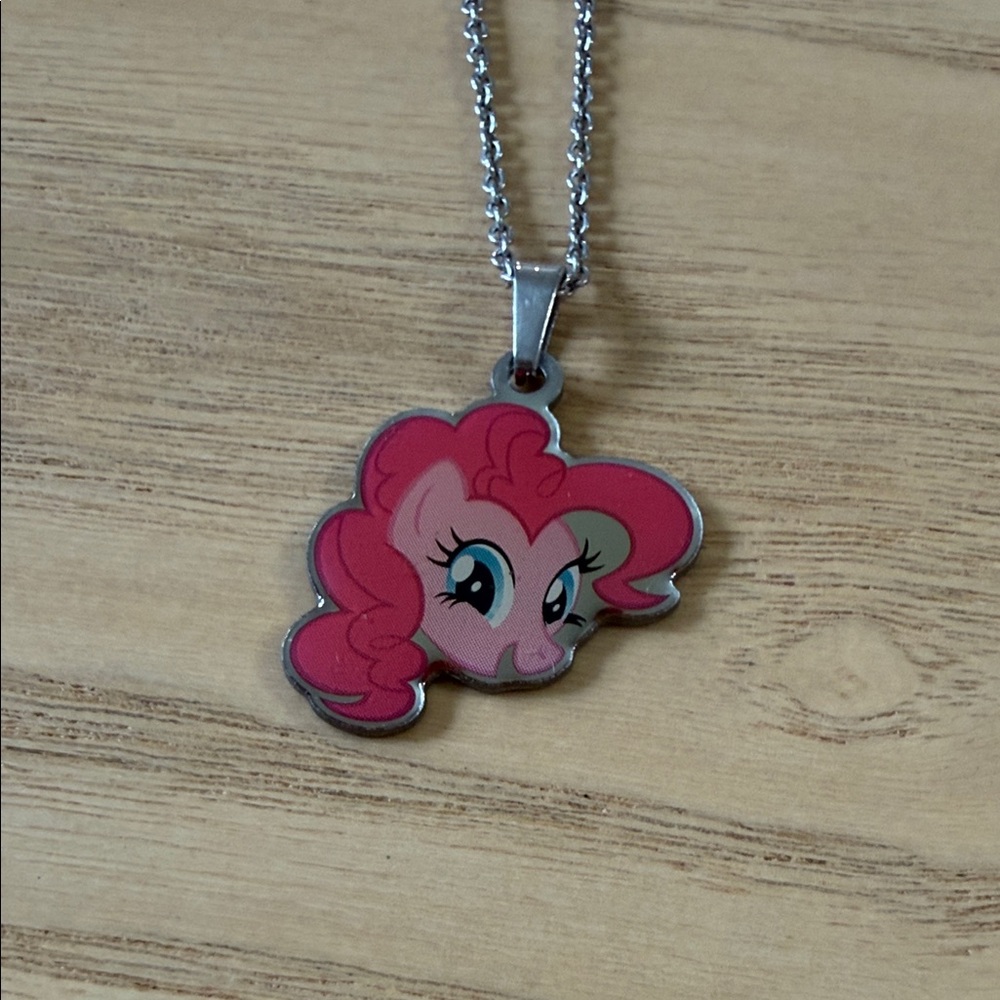 My Little Pony Pink and Silver Necklace